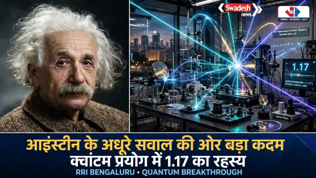 Raman Research Institute quantum experiment
