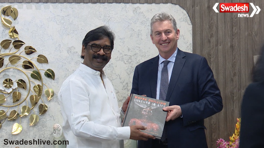 Hemant Soren Bernard Lynch Meeting