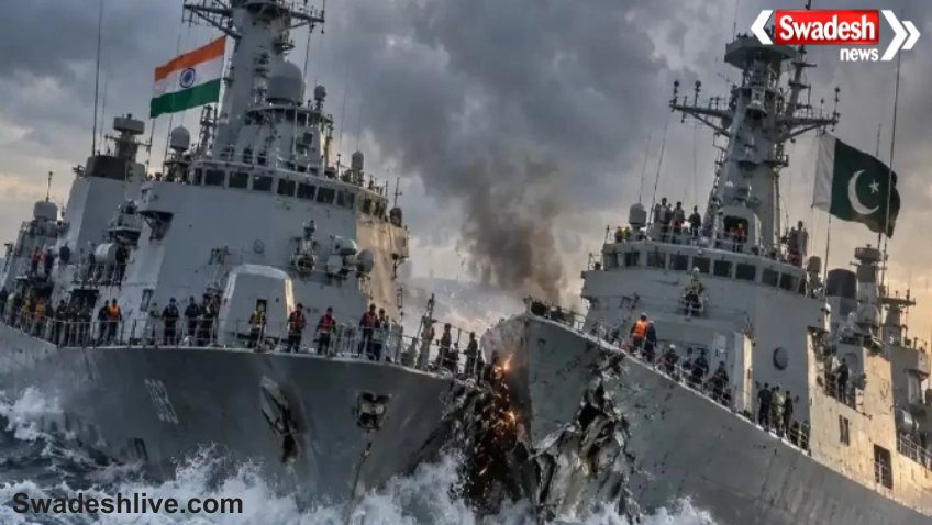 India Pakistan Warship Collision