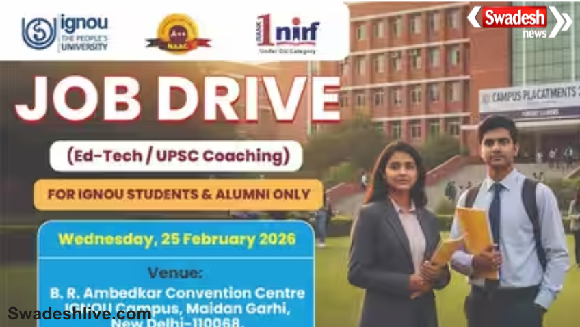 IGNOU Mega Job Drive