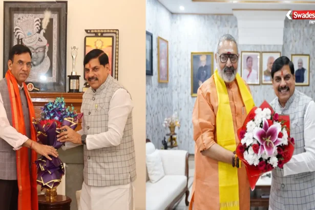 cm mohan yadav meets central ministers