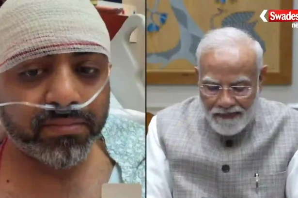 PM Modi Talks to Smit Machchhar