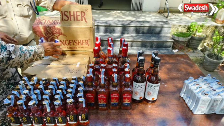 Datia Illegal Liquor Seized